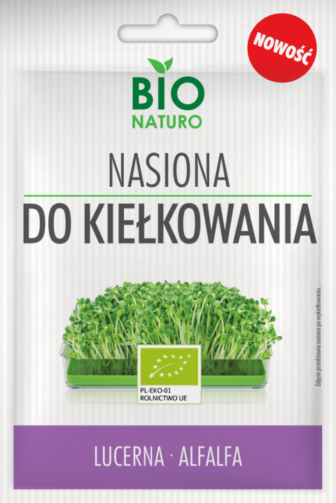 Nasiona do kiełkowania Lucerna 25g BIONaturo