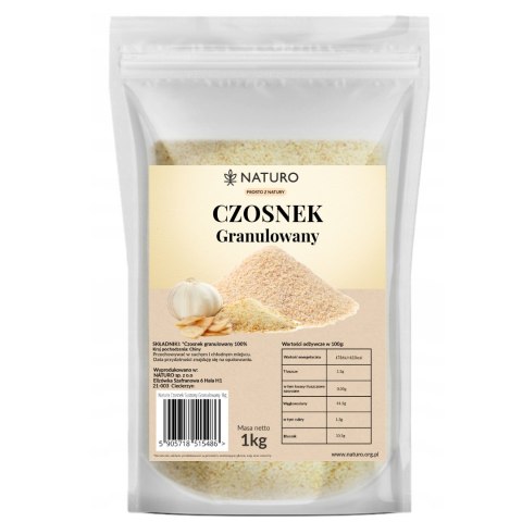 Czosnek suszony granulowany 1kg / Naturo