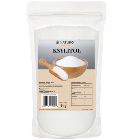 Ksylitol - Cukier brzozowy Czysty słodzik 1kg Dary