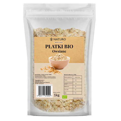 Organic oat flakes 1kg